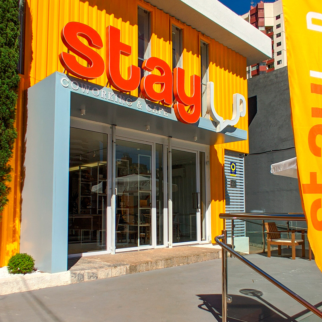 Fachada da Stay Coworking, Setor Oeste, Goiânia