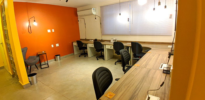 Espaço compartilhado da Stay Coworking