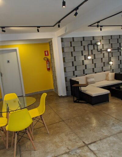 Copa e espaço de café